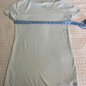American Eagle Outfitters Light Blue Short Sleeve Tee